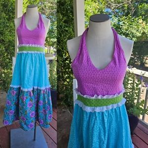 1970s Handmade halter dress xs/s